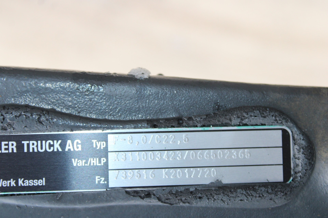 AXA FATA F-8,0-C22,5 MERCEDES AROCS A9603312901, X311003423, 066502365 - Передня вісь в категорії Вантажівки: фото 3 AXA FATA F-8,0-C22,5 MERCEDES AROCS A9603312901, X311003423, 066502365 - Передня вісь в категорії Вантажівки: фото 3
