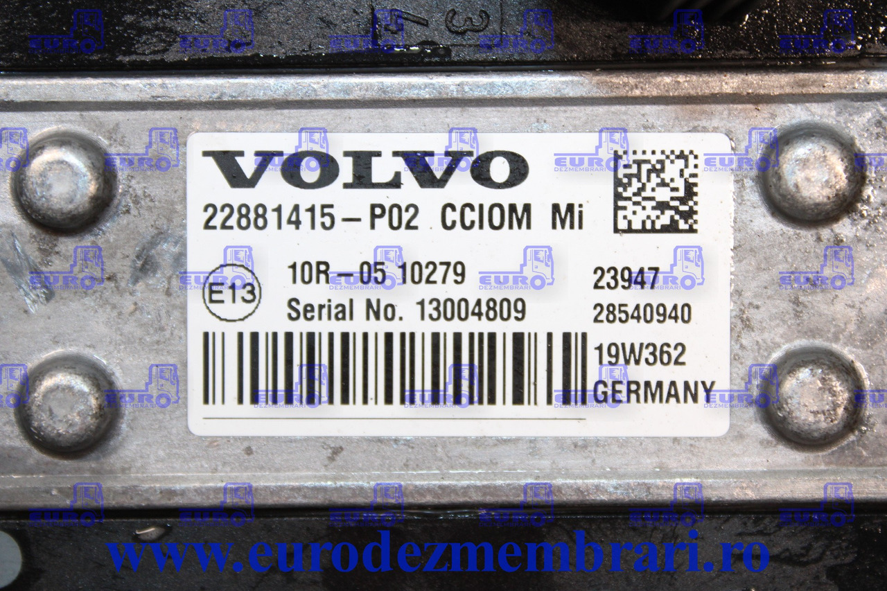 CALCULATOR CCIOM VOLVO FH4 22881415 22053759 22481330 22481332 22881416 - Блок управління в категорії Вантажівки: фото 2 CALCULATOR CCIOM VOLVO FH4 22881415 22053759 22481330 22481332 22881416 - Блок управління в категорії Вантажівки: фото 2
