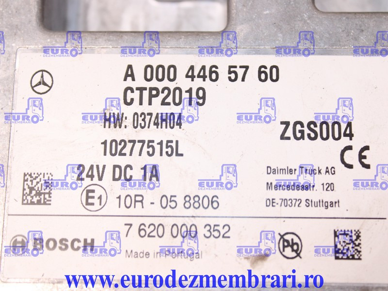 CALCULATOR CTP2019 MERCEDES ACTROS MP5 A0004465760 - Блок управління в категорії Вантажівки: фото 3 CALCULATOR CTP2019 MERCEDES ACTROS MP5 A0004465760 - Блок управління в категорії Вантажівки: фото 3