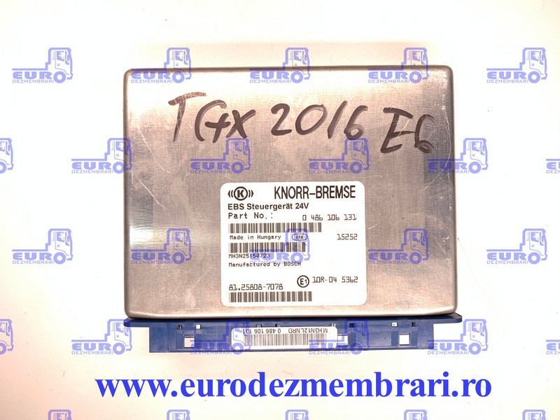 CALCULATOR EBS MAN TGX 81.25808.7078, 0486106131 - Блок управління в категорії Вантажівки: фото 1 CALCULATOR EBS MAN TGX 81.25808.7078, 0486106131 - Блок управління в категорії Вантажівки: фото 1