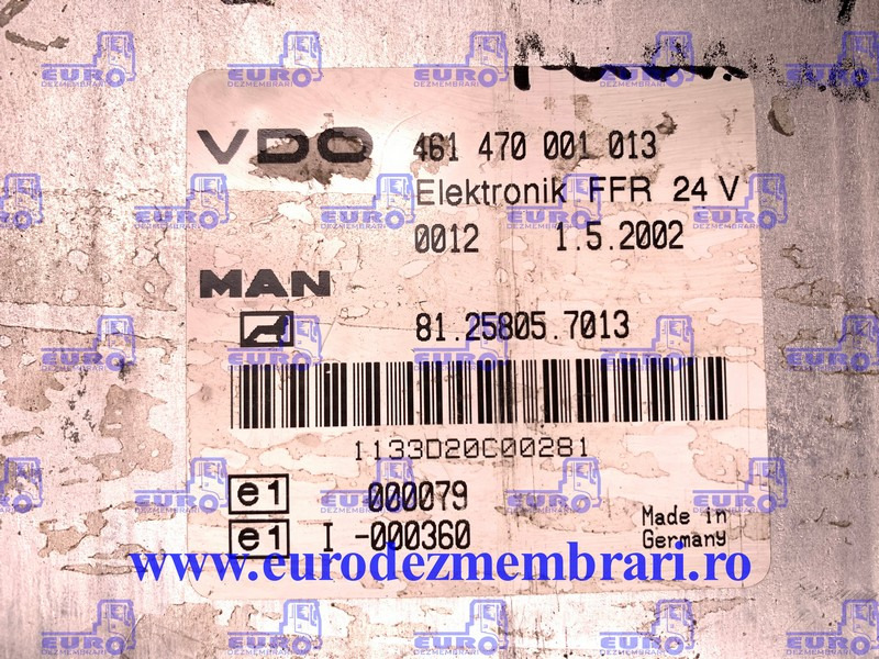 CALCULATOR KIT PORNIRE MAN TGA D28 510CP 0281001761 - Блок управління в категорії Вантажівки: фото 3 CALCULATOR KIT PORNIRE MAN TGA D28 510CP 0281001761 - Блок управління в категорії Вантажівки: фото 3