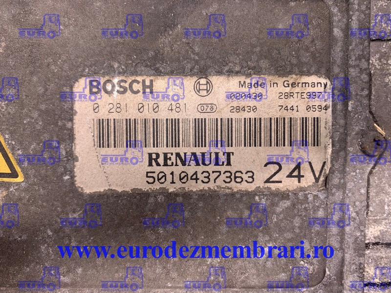 CALCULATOR MOTOR RENAULT 5010437363 - Блок управління в категорії Вантажівки: фото 2 CALCULATOR MOTOR RENAULT 5010437363 - Блок управління в категорії Вантажівки: фото 2