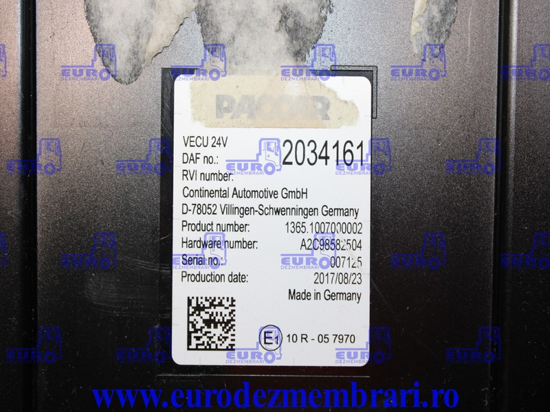 CALCULATOR VECU DAF XF106 2034161, 2153835, 2176060 - Блок управління в категорії Вантажівки: фото 4 CALCULATOR VECU DAF XF106 2034161, 2153835, 2176060 - Блок управління в категорії Вантажівки: фото 4