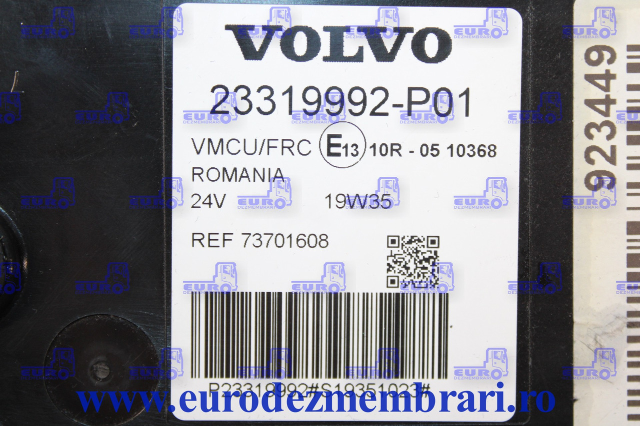 CALCULATOR VMCU VOLVO FH4 23319992, 23319971 21724448 21749022 21936624 21910766 21936558 22445004 23006075 - Блок управління в категорії Вантажівки: фото 3 CALCULATOR VMCU VOLVO FH4 23319992, 23319971 21724448 21749022 21936624 21910766 21936558 22445004 23006075 - Блок управління в категорії Вантажівки: фото 3