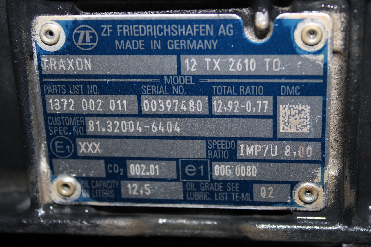 CUTIE DE VITEZE MAN TGS 8*4 TRAXON 12 TX 2610 TO 81.32004.6404 R12.92-0.77 AUTOMATA FATA RETARDER - Коробка передач в категорії Вантажівки: фото 5 CUTIE DE VITEZE MAN TGS 8*4 TRAXON 12 TX 2610 TO 81.32004.6404 R12.92-0.77 AUTOMATA FATA RETARDER - Коробка передач в категорії Вантажівки: фото 5
