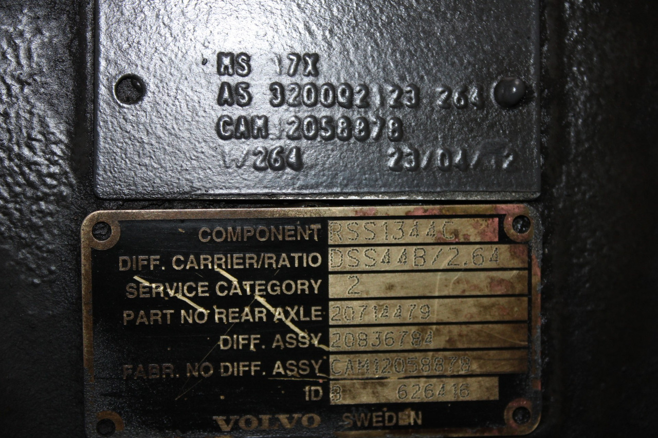 DIFERENTIAL VOLVO MS 17X RSS1344C R=2,85 20836784 - Диференціал в категорії Вантажівки: фото 3 DIFERENTIAL VOLVO MS 17X RSS1344C R=2,85 20836784 - Диференціал в категорії Вантажівки: фото 3