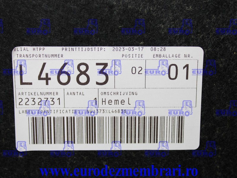 ELEMENT INTERIOR CABINA DAF XF XG 2232731 - Кабіна й інтер'єр в категорії Вантажівки: фото 4 ELEMENT INTERIOR CABINA DAF XF XG 2232731 - Кабіна й інтер'єр в категорії Вантажівки: фото 4