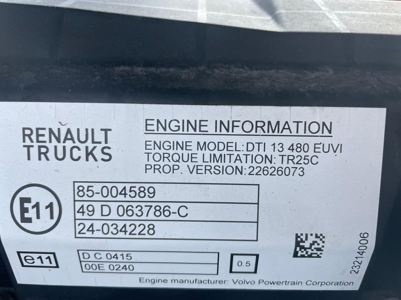 MOTOR RENAULT T DTI13 E6 480CP - Двигун в категорії Вантажівки: фото 5 MOTOR RENAULT T DTI13 E6 480CP - Двигун в категорії Вантажівки: фото 5