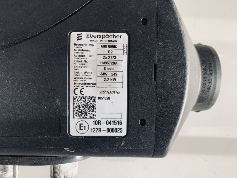 Scania 124 Airtronic Eberspächer - Опалення/ Вентиляція: фото 2 Scania 124 Airtronic Eberspächer - Опалення/ Вентиляція: фото 2