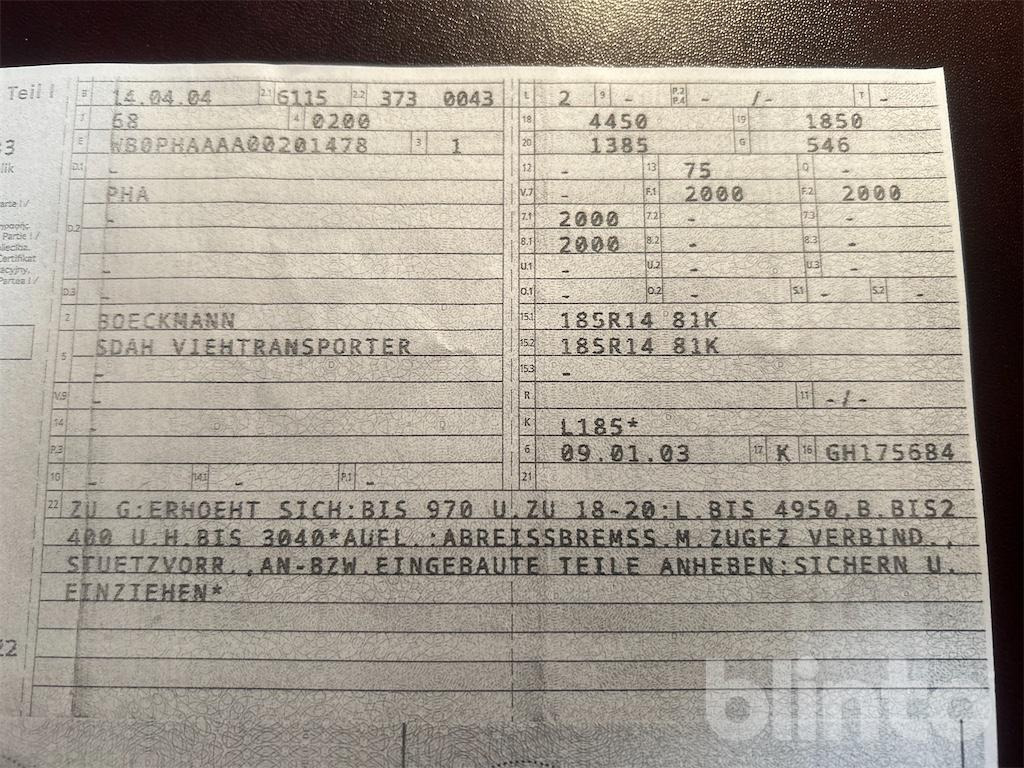 Böckmann DUO SDAH (2004) - Причіп коневоз: фото 5 Böckmann DUO SDAH (2004) - Причіп коневоз: фото 5