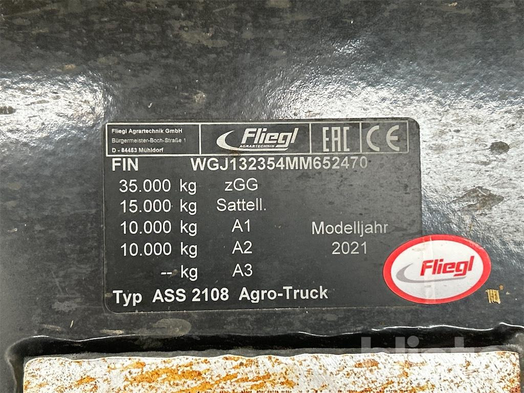 Fliegl ASS 2108 Agro Truck - Zweiachs (2021) - З рухомою підлогою напівпричіп: фото 5 Fliegl ASS 2108 Agro Truck - Zweiachs (2021) - З рухомою підлогою напівпричіп: фото 5