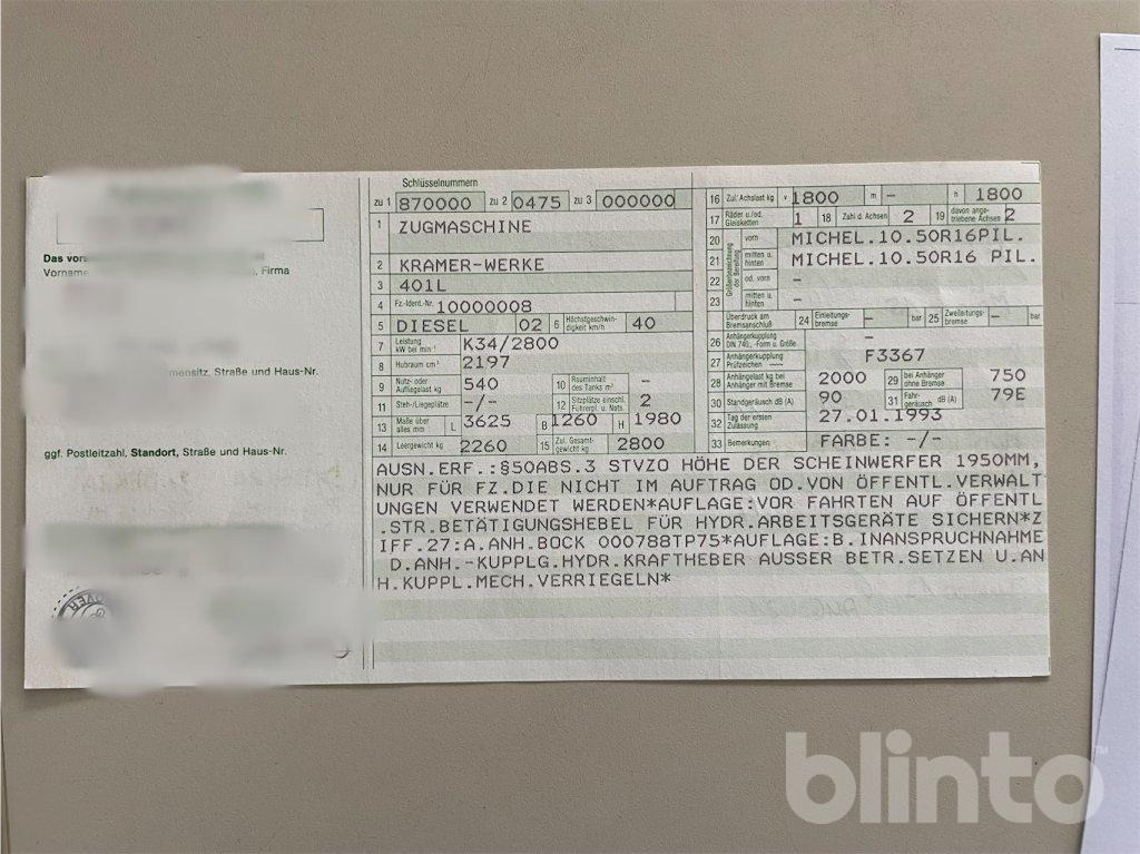 Комунальна/ Спеціальна техніка Kramer Tremo 401L (1991): фото 32 Комунальна/ Спеціальна техніка Kramer Tremo 401L (1991): фото 32