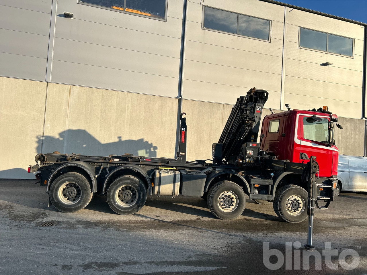 SCANIA G450 CB 8X8 EHZ med HIAB 288 E-6 Kran - Гаковий мультиліфт вантажівка, Вантажівка з маніпулятором: фото 3 SCANIA G450 CB 8X8 EHZ med HIAB 288 E-6 Kran - Гаковий мультиліфт вантажівка, Вантажівка з маніпулятором: фото 3