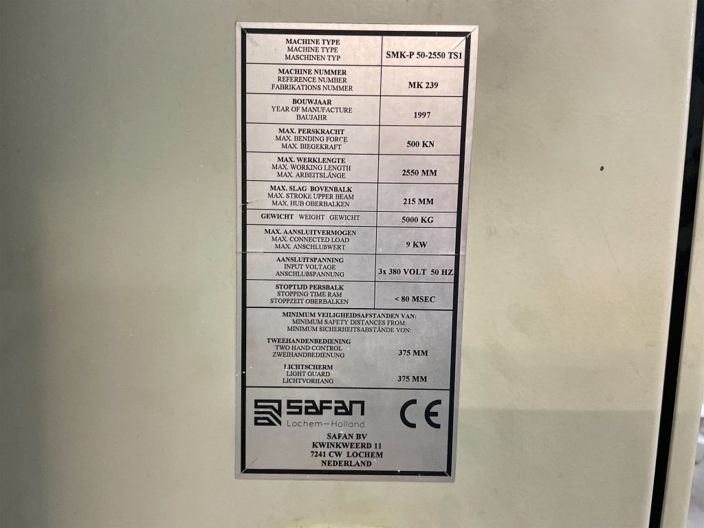 Safan SMK-P 50-2550 TS1 - Обробний центр: фото 5 Safan SMK-P 50-2550 TS1 - Обробний центр: фото 5