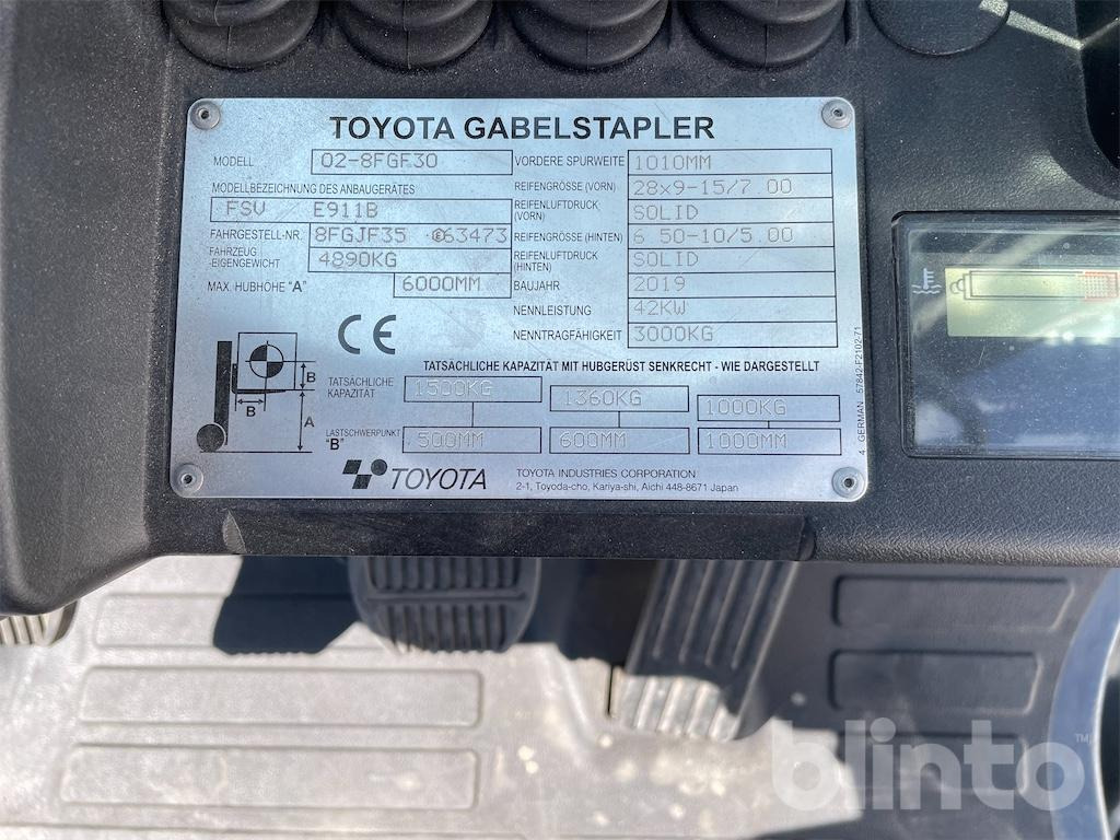 Toyota Tonero (8FGJF36) - Навантажувач вилковий: фото 5 Toyota Tonero (8FGJF36) - Навантажувач вилковий: фото 5