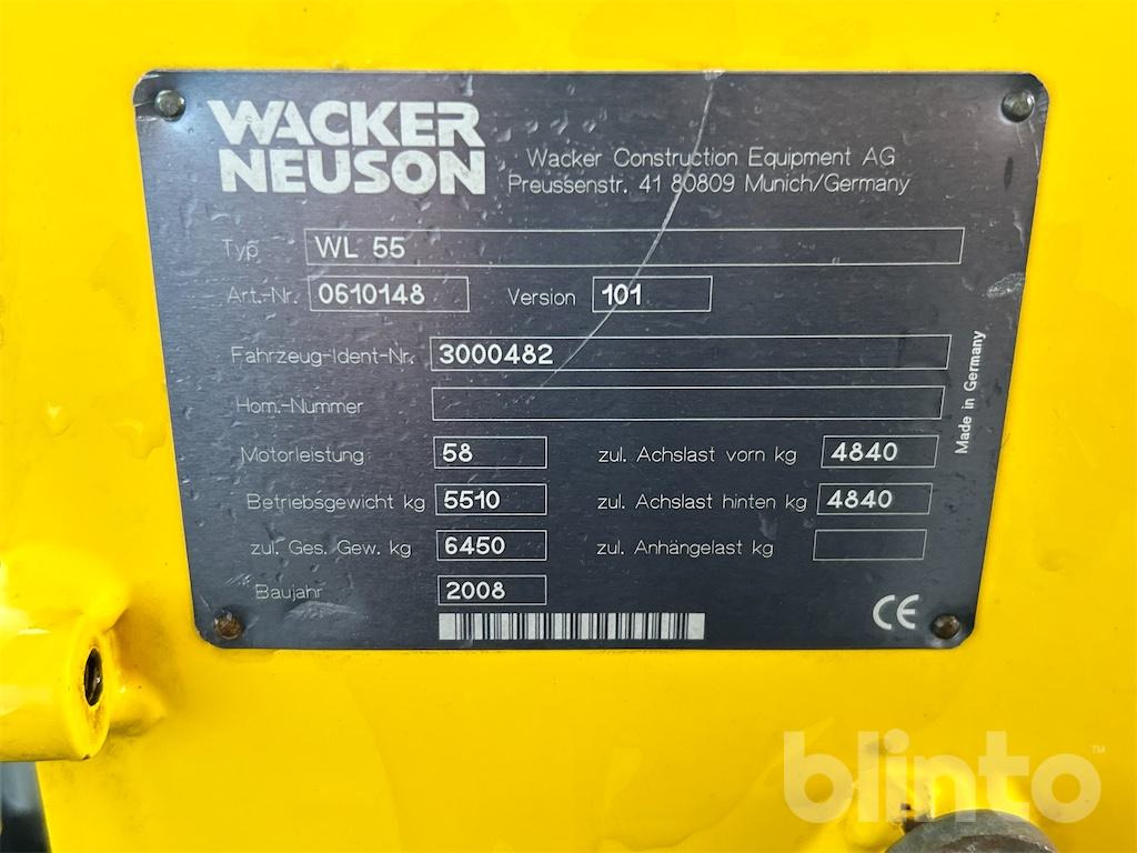 Wacker Neuson WL 55 (2008) - Колісний навантажувач: фото 5 Wacker Neuson WL 55 (2008) - Колісний навантажувач: фото 5