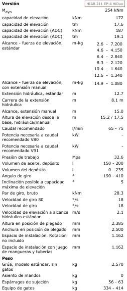 Кран-маніпулятор HIAB GRUA HIAB 211 EP-4 HIDUO: фото 10