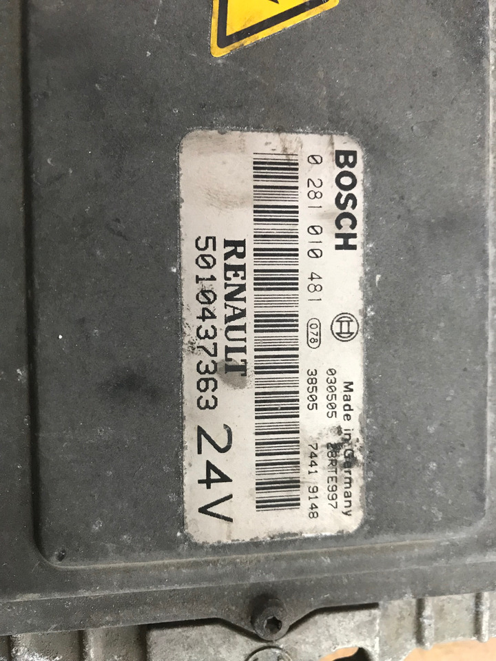 CENTRALINA MOTORE EDC - RIF. RENAULT 5010437363 - RIF. BOSCH 0281010481 - Блок управління: фото 2 CENTRALINA MOTORE EDC - RIF. RENAULT 5010437363 - RIF. BOSCH 0281010481 - Блок управління: фото 2