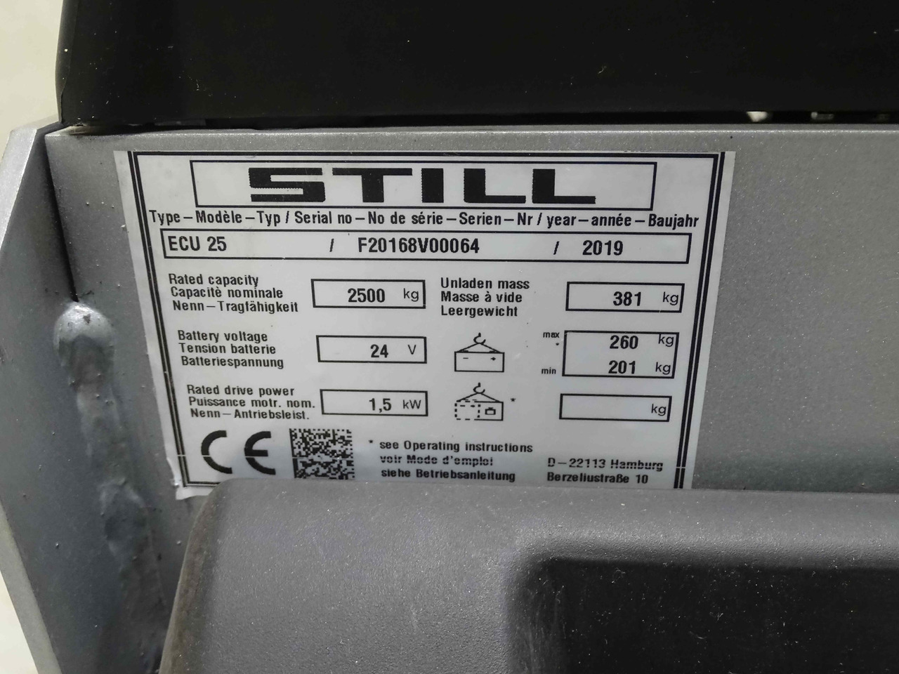 Still ECU25/1800MM - Візок: фото 5 Still ECU25/1800MM - Візок: фото 5