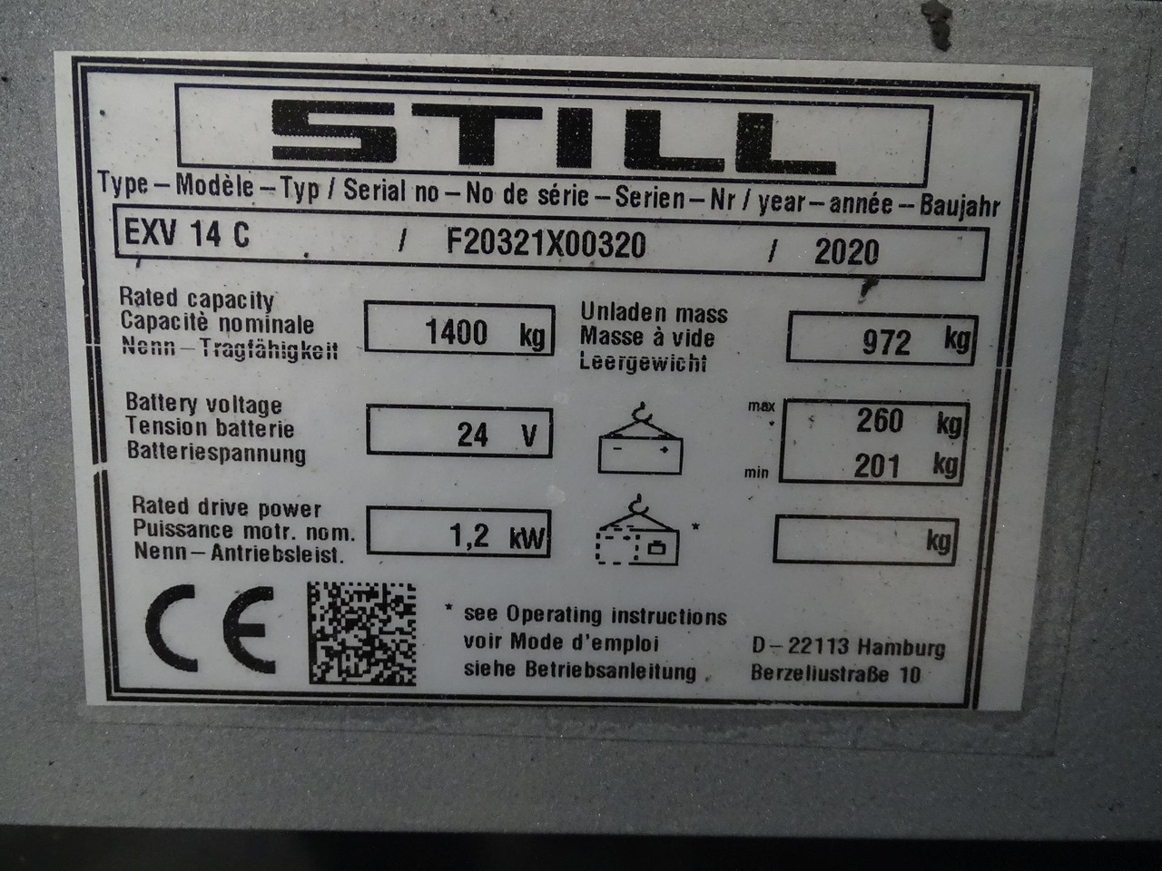 Штабелер Still EXV14C: фото 6 Штабелер Still EXV14C: фото 6