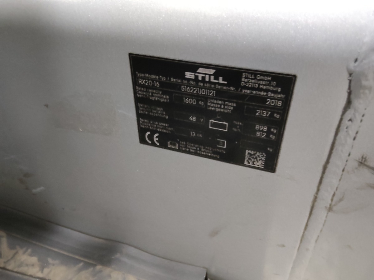 Still RX20-16 - Електронавантажувач: фото 5 Still RX20-16 - Електронавантажувач: фото 5