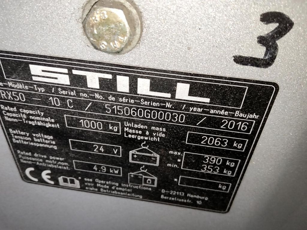 Still RX50-10C/LIION - Електронавантажувач: фото 5 Still RX50-10C/LIION - Електронавантажувач: фото 5