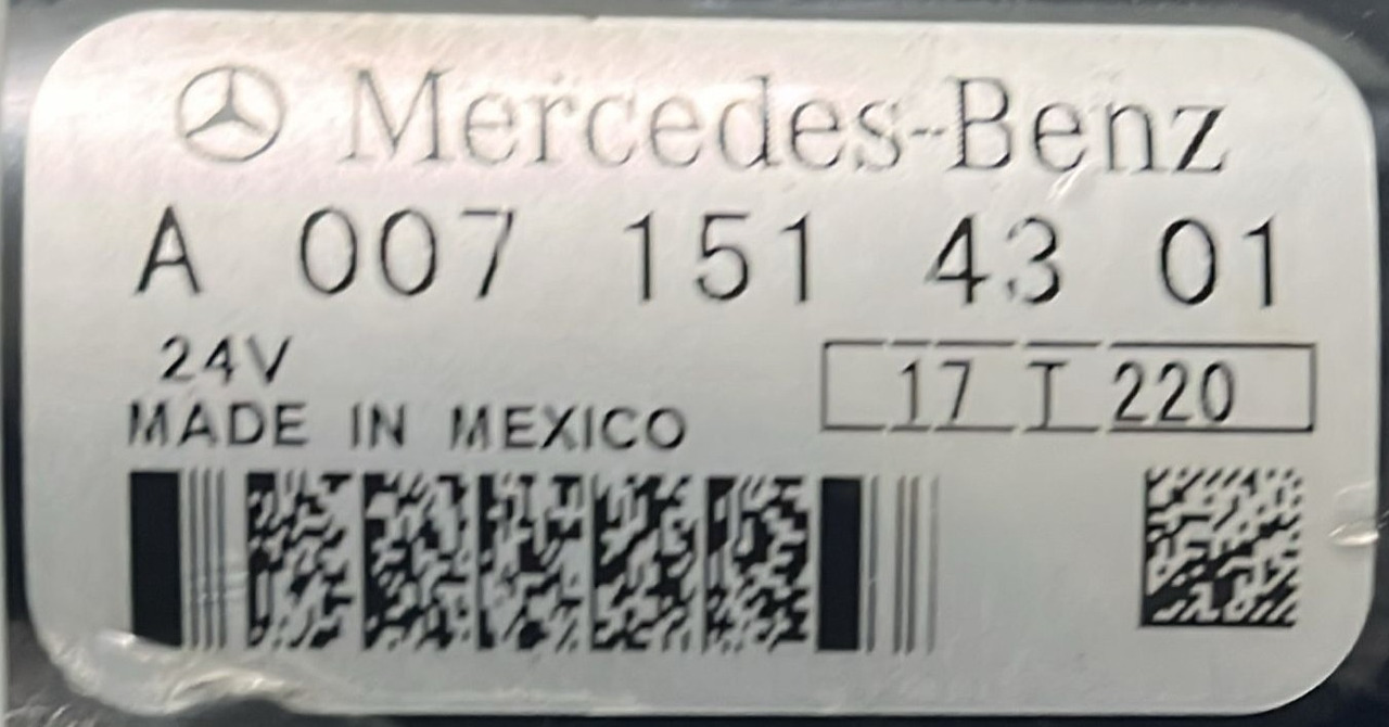 Starter Mercedes Actros MP4 Euro 6 A0071514301 - Стартер в категорії Вантажівки: фото 5 Starter Mercedes Actros MP4 Euro 6 A0071514301 - Стартер в категорії Вантажівки: фото 5