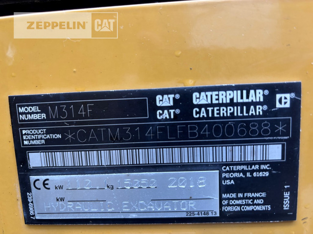 Cat M314F - Колісний екскаватор: фото 2 Cat M314F - Колісний екскаватор: фото 2