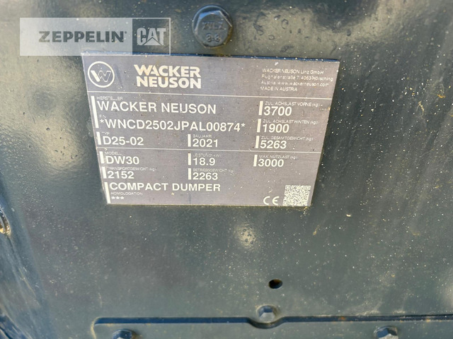 Шарнірний самоскид Wacker DW30: фото 6