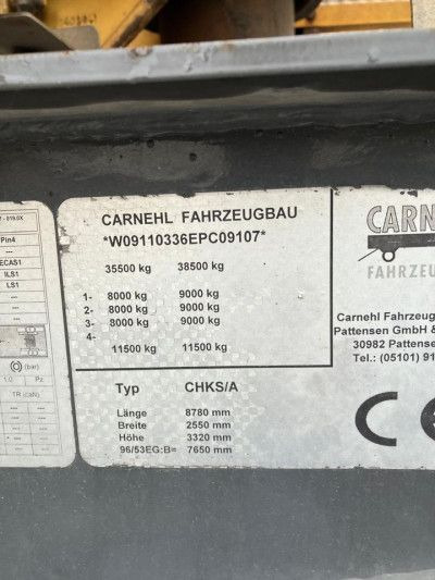Самоскид напівпричіп Carnehl Kippauflieger CHKS / A Kippauflieger Carnehl Kippauflieger CHKS / A Kippauflieger: фото 12