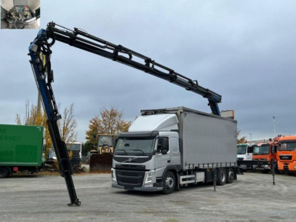 Volvo FM 420 6x2 Pritsche Heckkran 27m/t,Funk,Jib ,E6 - Вантажівка з маніпулятором, Тентована вантажівка: фото 1 Volvo FM 420 6x2 Pritsche Heckkran 27m/t,Funk,Jib ,E6 - Вантажівка з маніпулятором, Тентована вантажівка: фото 1