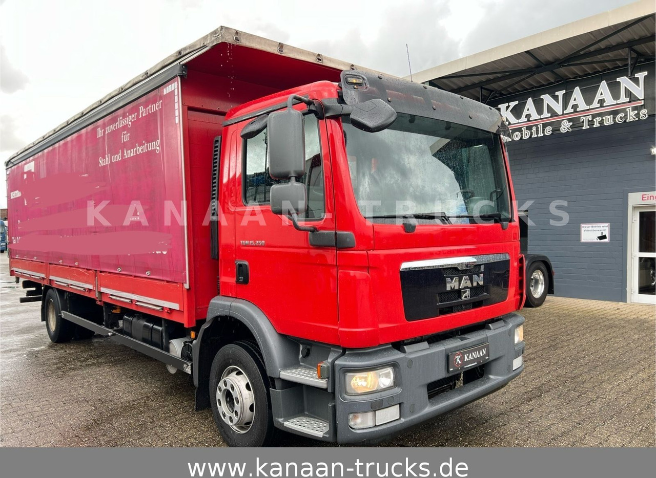 MAN TGM 15.250 Spezial Aufbau Langmaterial 7,5m - Тентована вантажівка: фото 1 MAN TGM 15.250 Spezial Aufbau Langmaterial 7,5m - Тентована вантажівка: фото 1