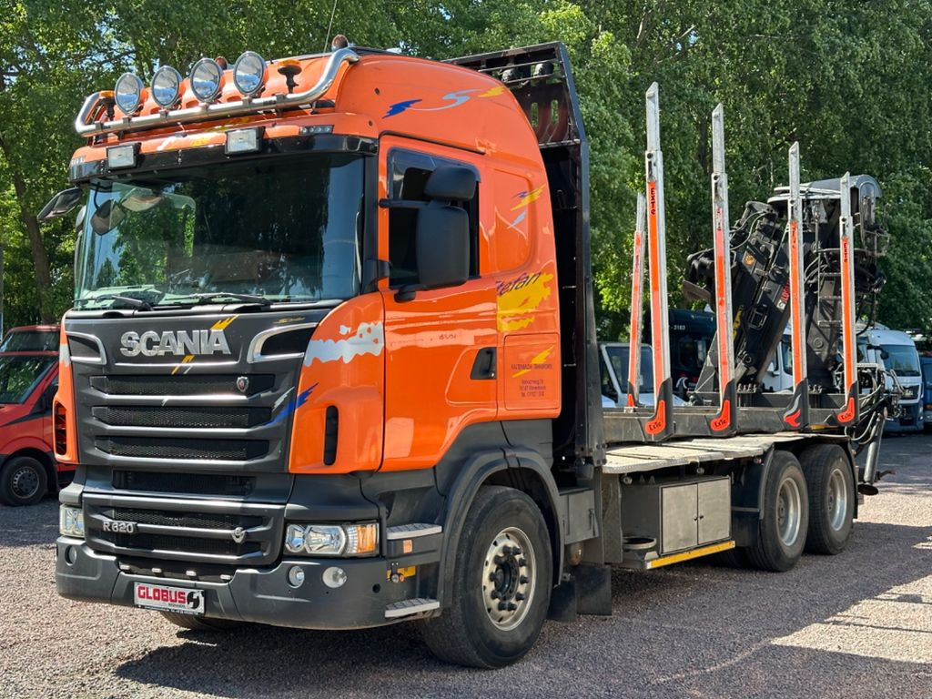 Лісовоз, Вантажівка з маніпулятором Scania R620 6X4 V8 Holzkran ( Doppel Teleskopkran ): фото 1